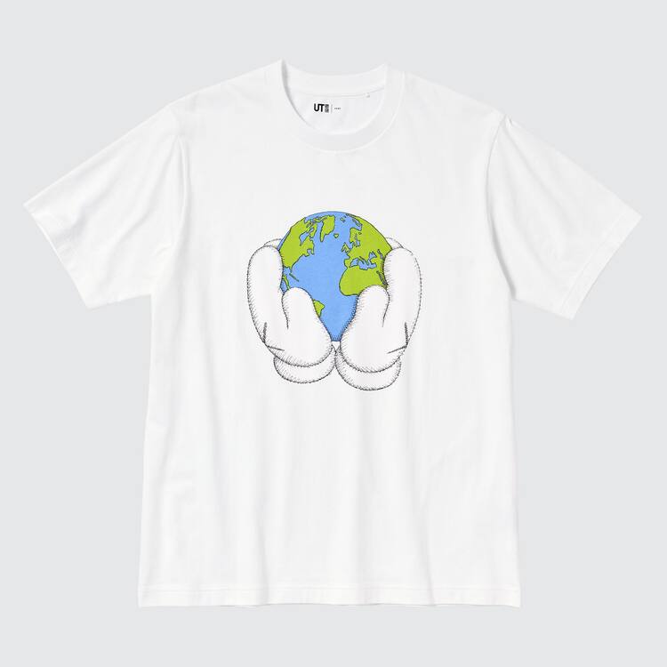 Uniqlo Peace For All Ut Grafika (Kaws) Tricko Panske Biele | GMBOKT-302