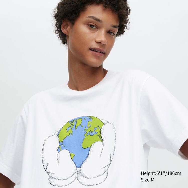 Uniqlo Peace For All Ut Grafika (Kaws) Tricko Panske Biele | GMBOKT-302