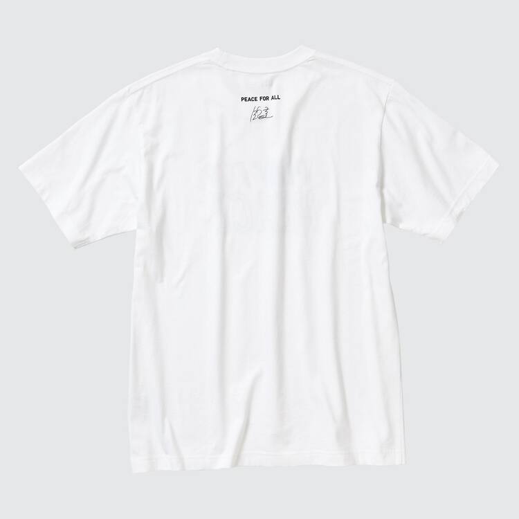 Uniqlo Peace For All Ut Grafika (Kei Nishikori) Tricko Damske Biele | SEAMON-629