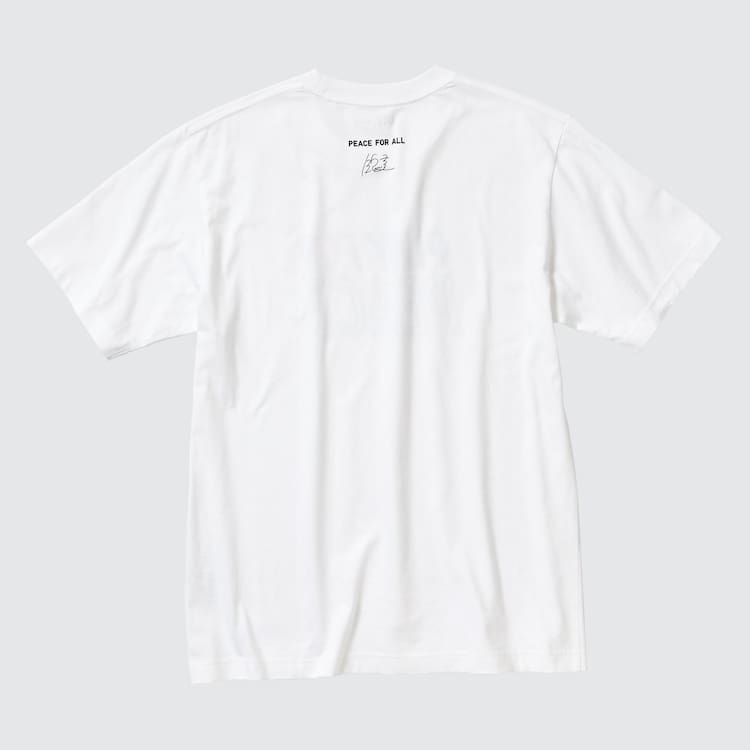 Uniqlo Peace For All Ut Grafika (Kei Nishikori) Tricko Panske Biele | ZELWBX-310