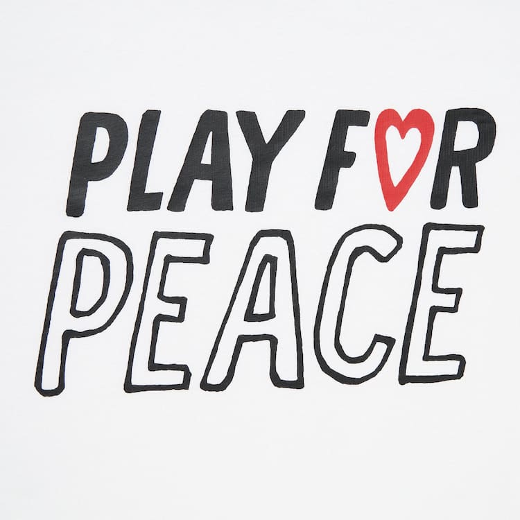 Uniqlo Peace For All Ut Grafika (Kei Nishikori) Tricko Panske Biele | ZELWBX-310