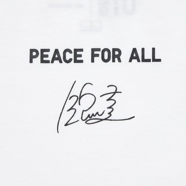 Uniqlo Peace For All Ut Grafika (Kei Nishikori) Tricko Panske Biele | ZELWBX-310