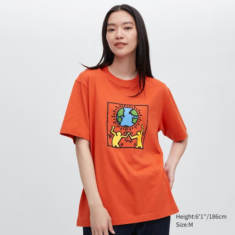 Uniqlo Peace For All Ut Grafika (Keith Haring) Tricko Panske Oranžové | VYPELB-420