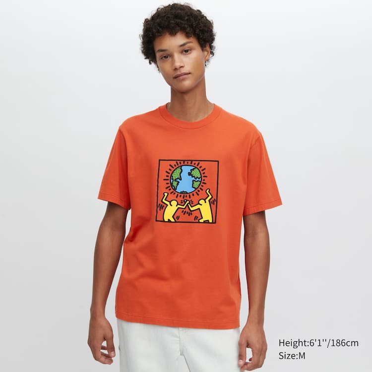 Uniqlo Peace For All Ut Grafika (Keith Haring) Tricko Panske Oranžové | VYPELB-420