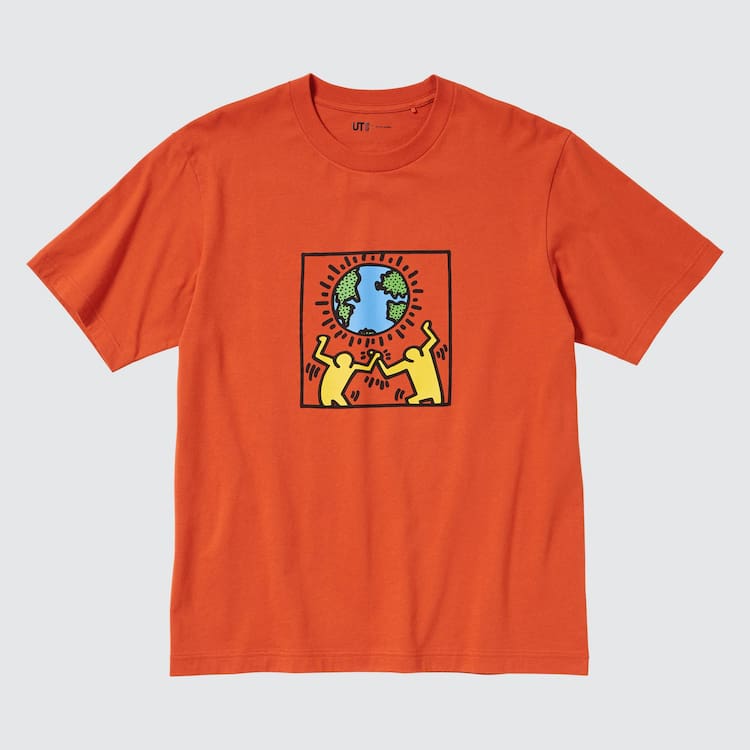 Uniqlo Peace For All Ut Grafika (Keith Haring) Tricko Panske Oranžové | VYPELB-420