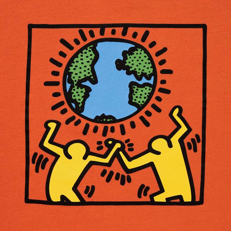 Uniqlo Peace For All Ut Grafika (Keith Haring) Tricko Panske Oranžové | VYPELB-420