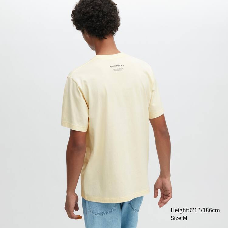 Uniqlo Peace For All Ut Grafika (Peanuts) Tricko Panske Žlté | JTILDC-841