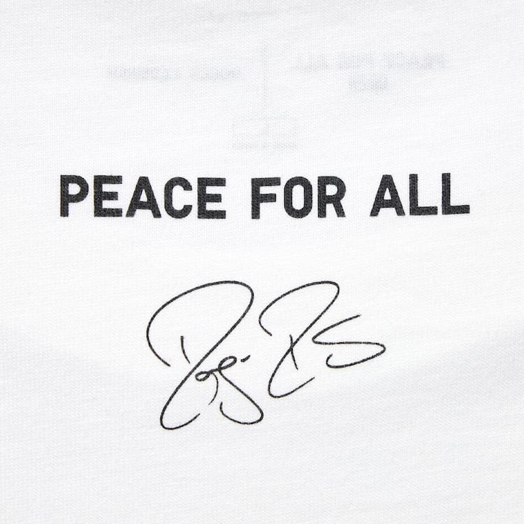 Uniqlo Peace For All Ut Grafika (Roger Federer) Tricko Panske Biele | UCBAQW-918