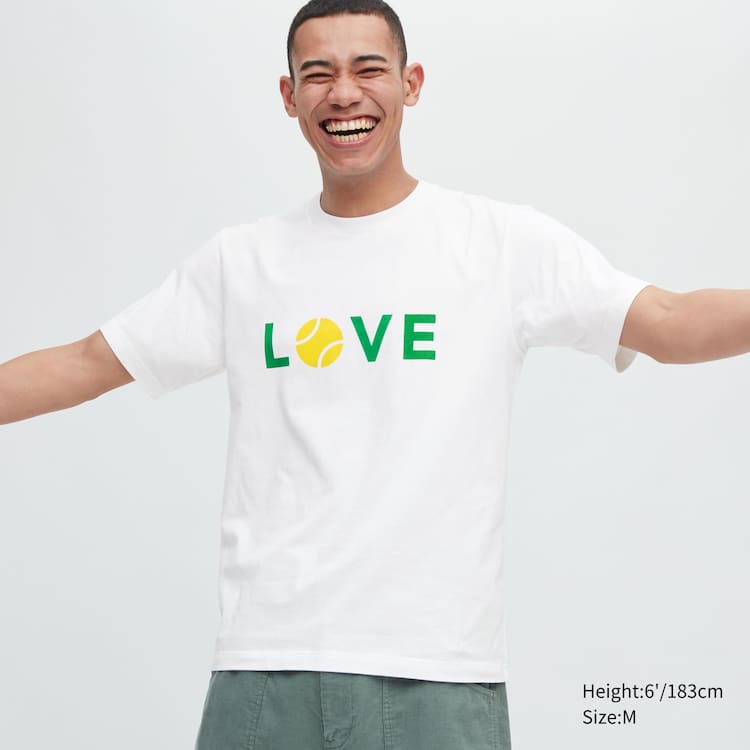 Uniqlo Peace For All Ut Grafika (Roger Federer) Tricko Panske Biele | UCBAQW-918