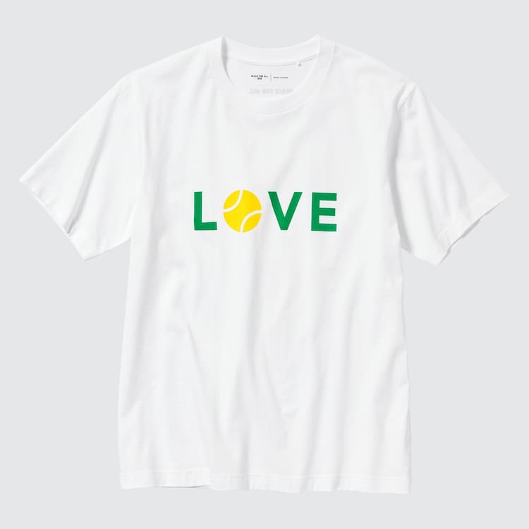 Uniqlo Peace For All Ut Grafika (Roger Federer) Tricko Panske Biele | UCBAQW-918