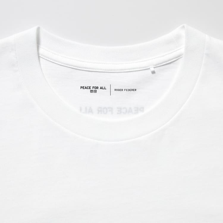 Uniqlo Peace For All Ut Grafika (Roger Federer) Tricko Panske Biele | UCBAQW-918