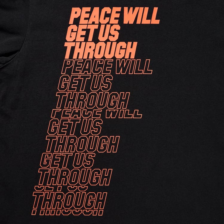 Uniqlo Peace For All Ut Grafika (Shingo Kunieda) Tricko Panske Čierne | HQPTAL-625