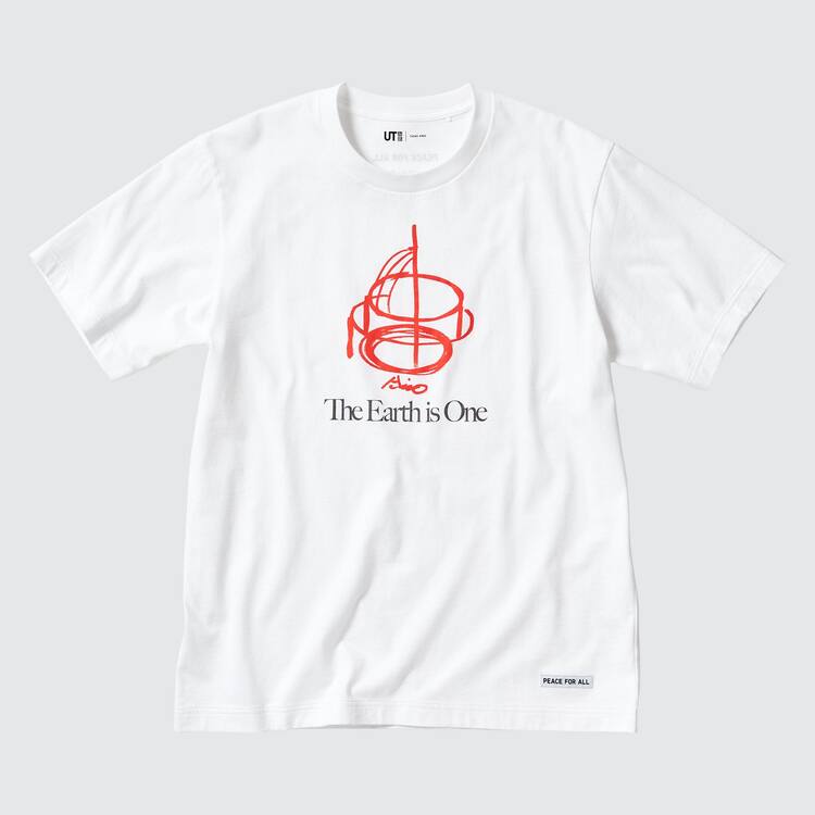 Uniqlo Peace For All Ut Grafika (Tadao Ando) Tricko Damske Biele | CRLYAU-436