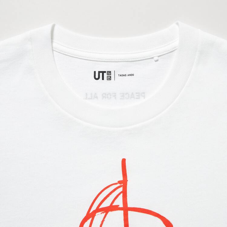 Uniqlo Peace For All Ut Grafika (Tadao Ando) Tricko Damske Biele | CRLYAU-436
