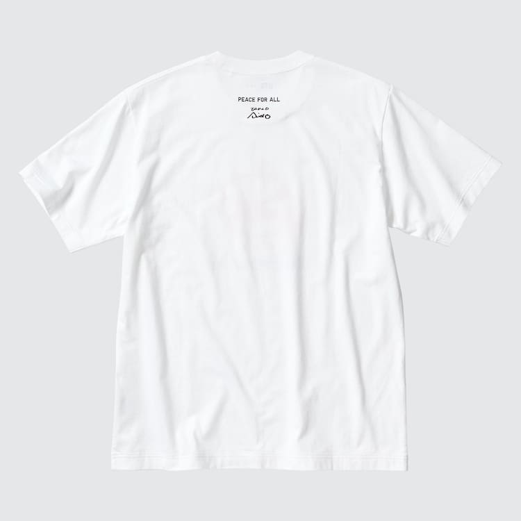 Uniqlo Peace For All Ut Grafika (Tadao Ando) Tricko Panske Biele | RJINUW-026