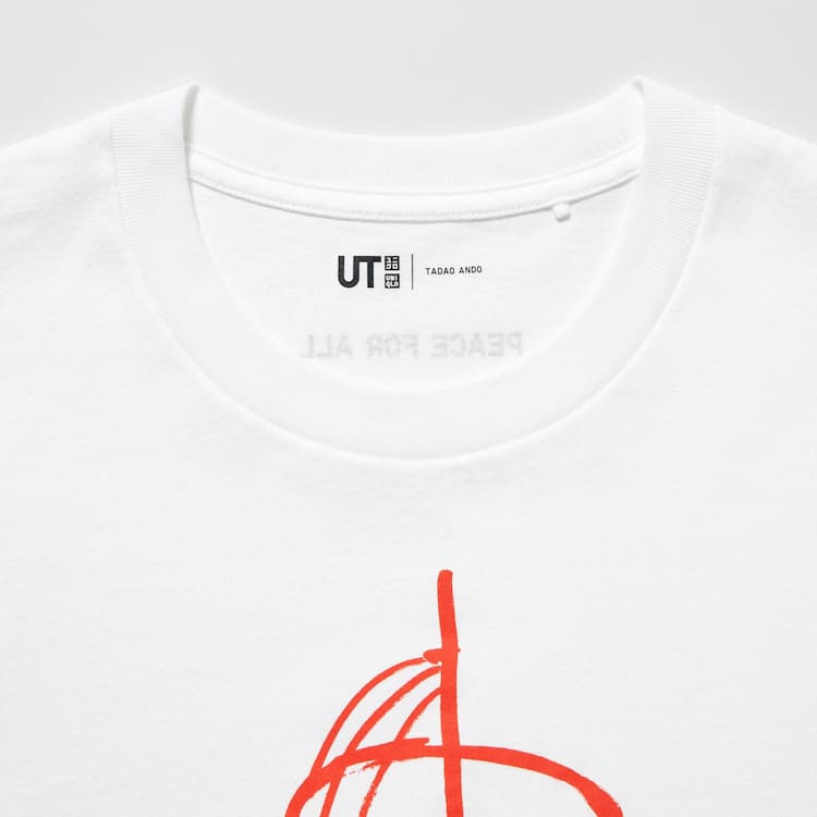 Uniqlo Peace For All Ut Grafika (Tadao Ando) Tricko Panske Biele | RJINUW-026