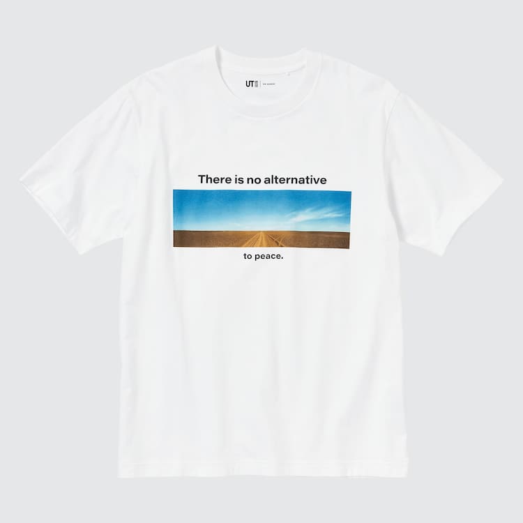 Uniqlo Peace For All Ut Grafika (Wim Wenders) Tricko Panske Biele | VQGPDT-972