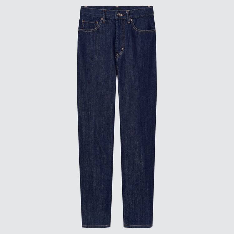 Uniqlo Peg High Rise Ankle Length (Long) (2021 Season) Džínsy Damske Námornícka Modrá | NVJEPS-324
