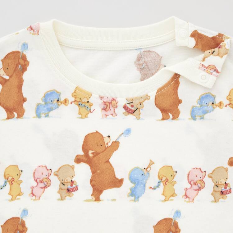 Uniqlo Picturebook Ut Grafika Tricko Pre Babatka Biele | YLTZIV-218