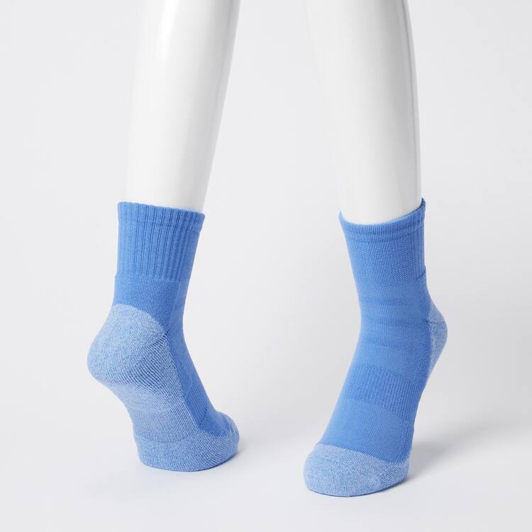Uniqlo Pile Colour Block Sports Half Ponozky Panske Modre | RIBVFJ-974
