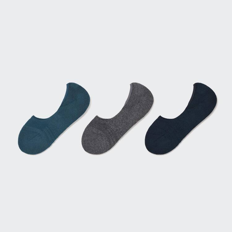 Uniqlo Pile Invisible No-show (Three Pairs) Ponozky Damske Modre Siva Čierne | VPGWYI-270
