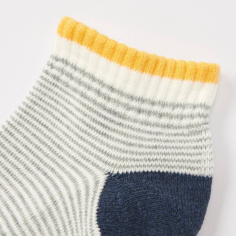 Uniqlo Pile Pruhované Kratke Ponozky Panske Siva | URHIQS-798