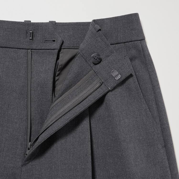 Uniqlo Plisované Siroke Topanky Nohavice Damske Siva | DHEIBT-402