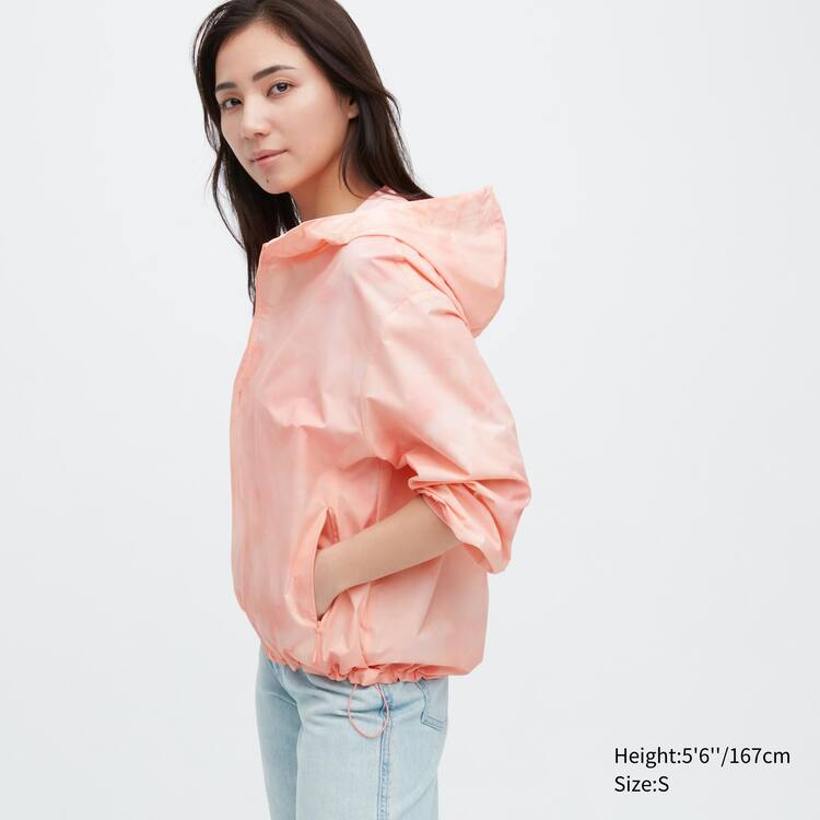 Uniqlo Pocketable Uv Protection (Pattern) Parka Damske Ruzove | PYZUHQ-769