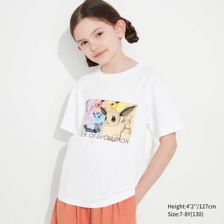 Uniqlo Pokemon Ut Grafika Tricko Detske Biele | JWFBUQ-079