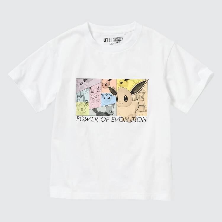 Uniqlo Pokemon Ut Grafika Tricko Detske Biele | JWFBUQ-079