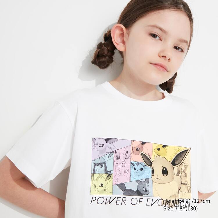 Uniqlo Pokemon Ut Grafika Tricko Detske Biele | JWFBUQ-079