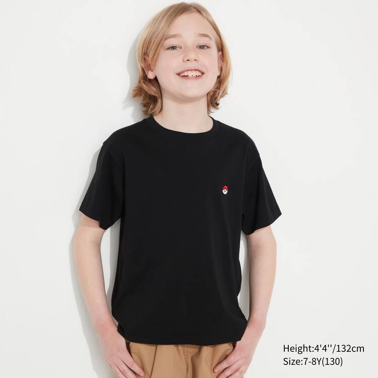 Uniqlo Pokemon Ut Grafika Tricko Detske Čierne | NVECTW-671