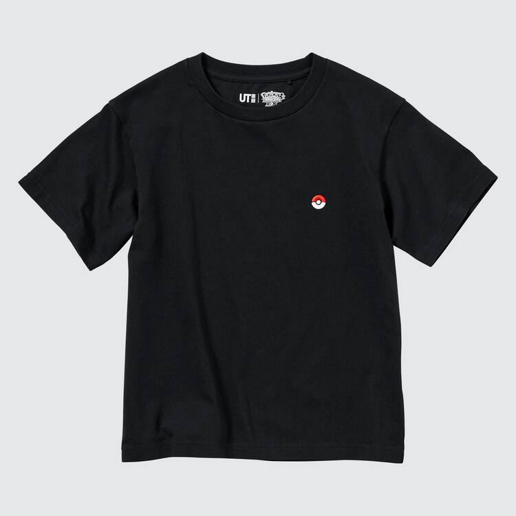 Uniqlo Pokemon Ut Grafika Tricko Detske Čierne | NVECTW-671