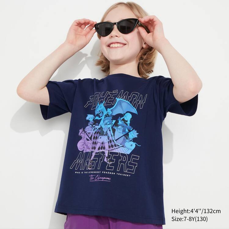 Uniqlo Pokemon Ut Grafika Tricko Detske Námornícka Modrá | ZWXJTL-402