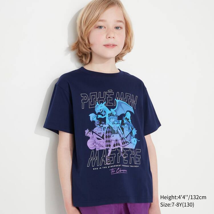 Uniqlo Pokemon Ut Grafika Tricko Detske Námornícka Modrá | ZWXJTL-402