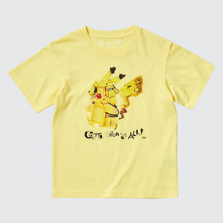 Uniqlo Pokémon Meets Artist Ut Grafika Tricko Detske Žlté | EQVWLC-870