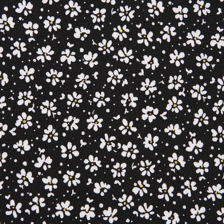 Uniqlo Printed Kratke Sleeved Flared Saty Damske Čierne | BTLVKW-326