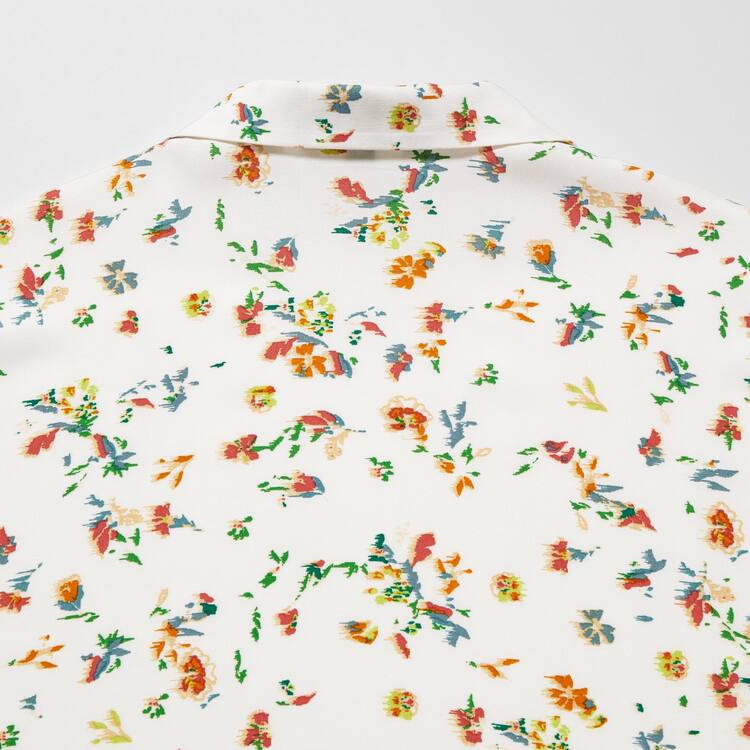Uniqlo Printed Kratke Sleeved Kosele Damske Biele | BFAMQX-538