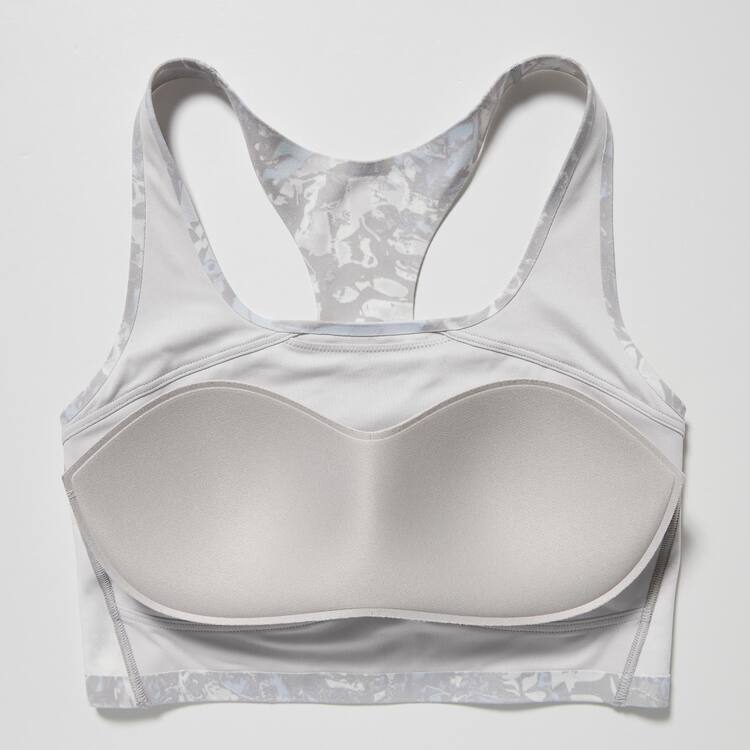 Uniqlo Printed Square Neck Active Wireless Podprsenky Damske Siva | IOVSFM-216
