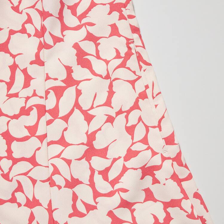 Uniqlo Printed V Neck Bez Rukavov Mini Saty Damske Červené | QXOWNI-279