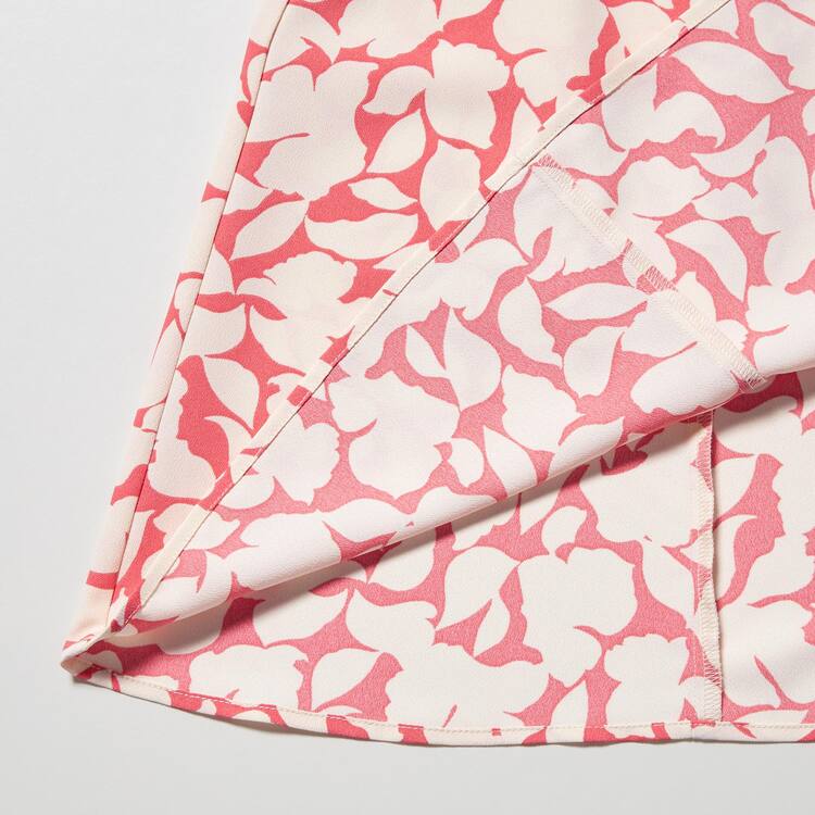 Uniqlo Printed V Neck Bez Rukavov Mini Saty Damske Červené | QXOWNI-279