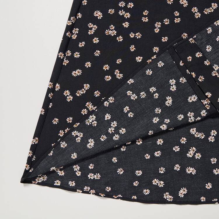 Uniqlo Printed V Neck Flared Long Sleeved Saty Damske Čierne | LGVRON-371