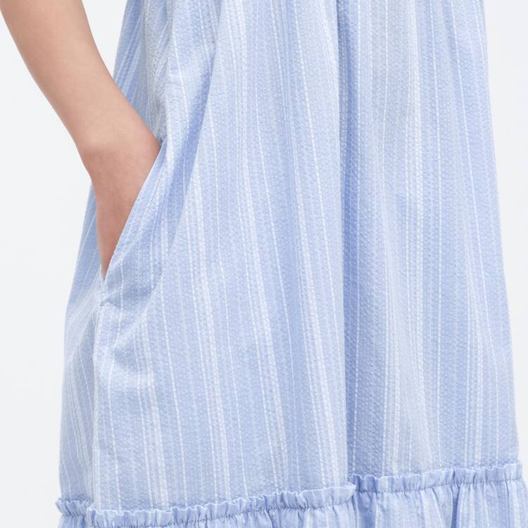 Uniqlo Pruhované Camisole Saty Detske Modre | JDQEHP-843