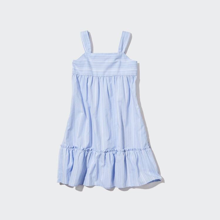 Uniqlo Pruhované Camisole Saty Detske Modre | JDQEHP-843
