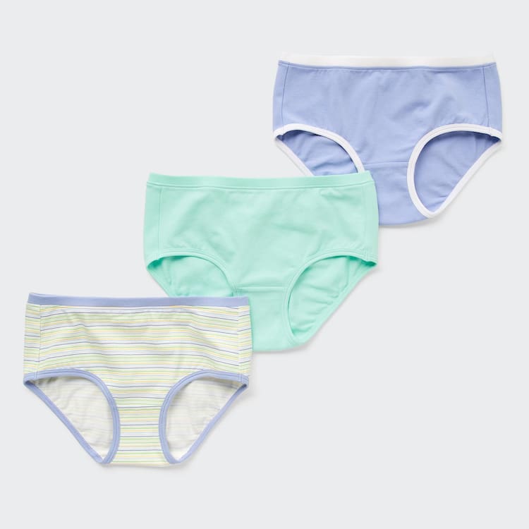 Uniqlo Pruhované Hiphugger (Three Pairs) Spodne Pradlo Detske Modre Zelene | TDFQWC-741