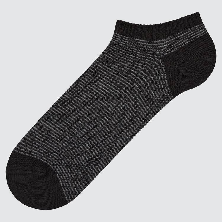 Uniqlo Pruhované Kratke Ponozky Panske Čierne | PWIJHV-409