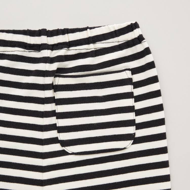 Uniqlo Pruhované Leginy Pre Babatka Čierne | LJSZNX-018