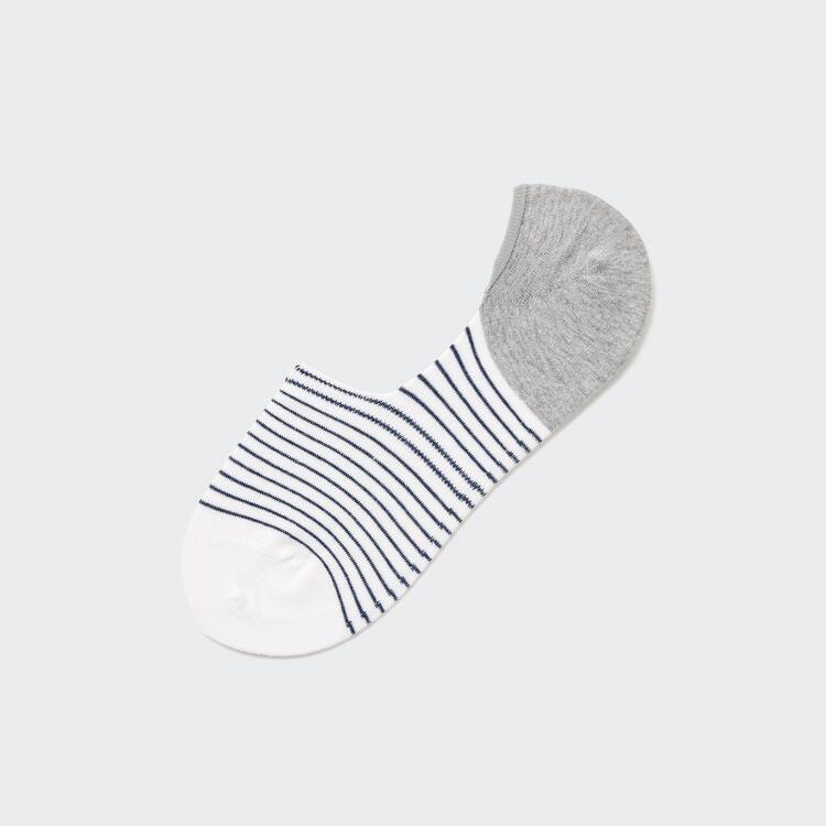Uniqlo Pruhované Low Cut Ponozky Panske Biele | TIXSYP-409