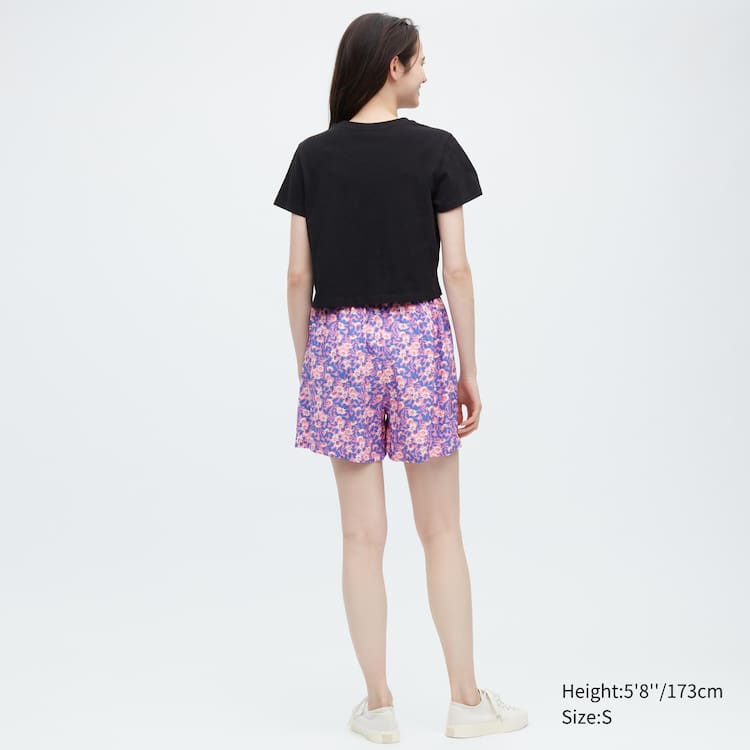 Uniqlo Rayon Easy Printed Loungewear Damske Ruzove | CLXBWA-781