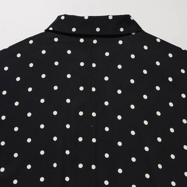 Uniqlo Rayon Kratke Sleeve Blúzky Damske Čierne | EXPAYD-509